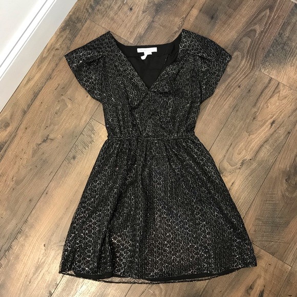 BCBGeneration Sparkly Black Dress XXS - Picture 1 of 5